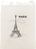 Пакет бумажный Париж 14*10*1 белый   
