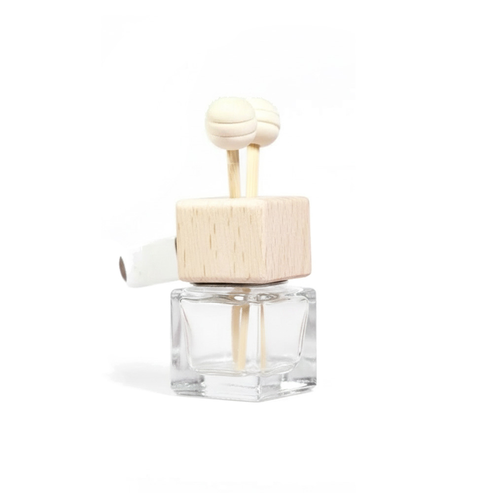 Автофлакон прозрачный  7мл (крышка деревянная на прищепке)